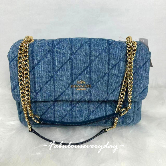 Coach Handbags - Coach Elodie Crossbody Bag In Regenerative Cotton With Quilting CDC05 Indigo NWT